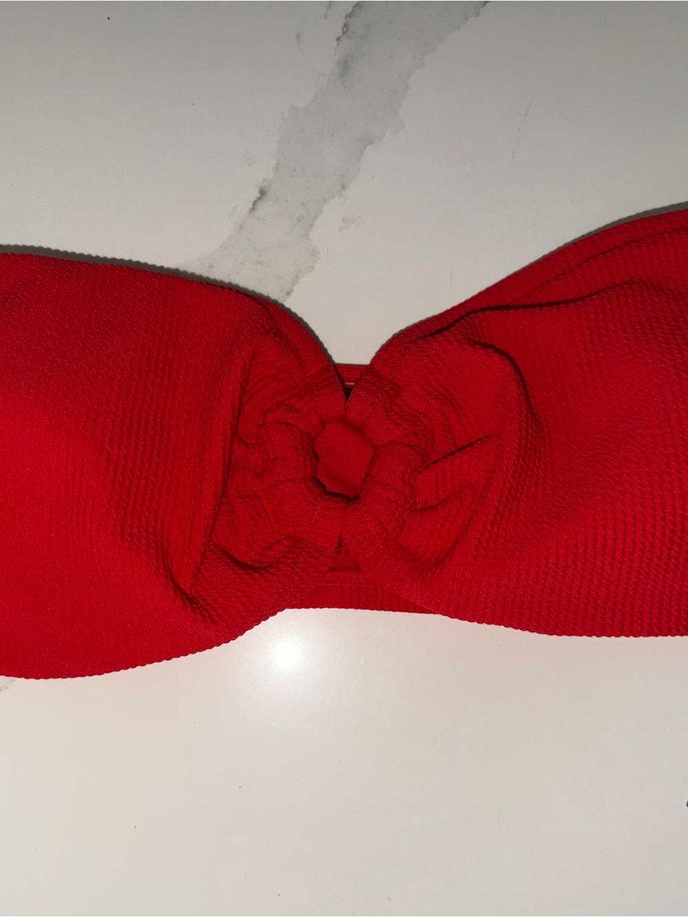 H&M Red Strapless Bandeau